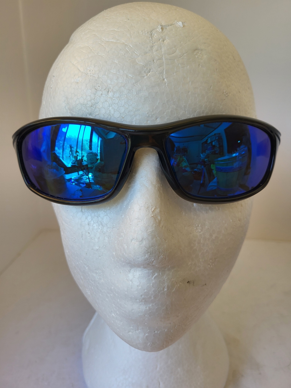 Rivbos RB833 Blue Mirrored Lens Sport Sunglasses